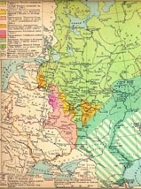 Карта Московии в 1490 - 1618 гг.